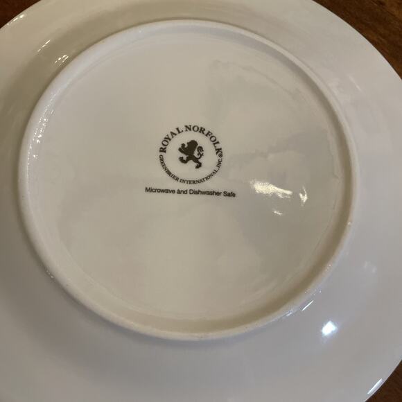 Royal Norfolk SunFlower Salad Plates Ceramic 7.5” Set Of 2 - H529 - Picture 7 of 9